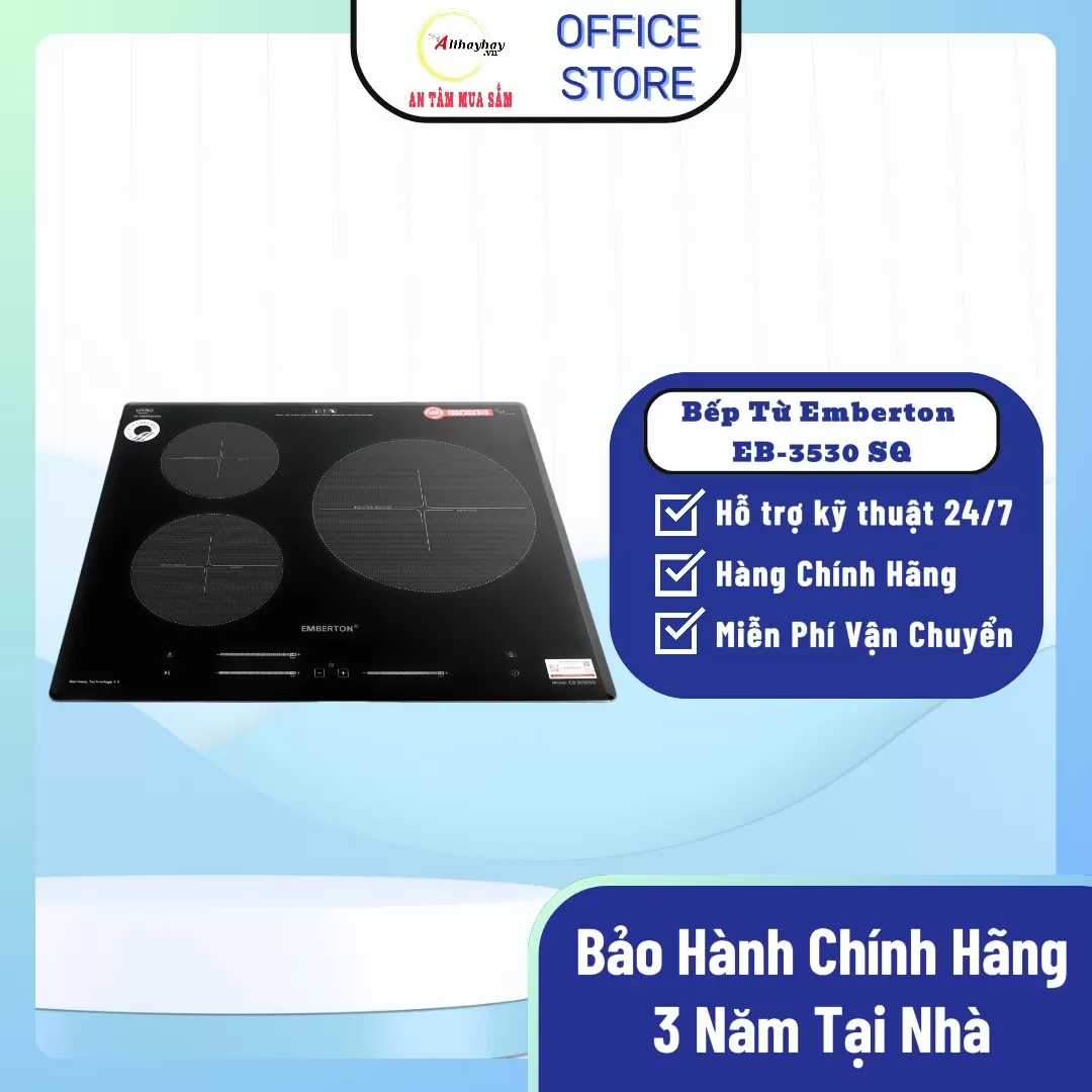 Bếp Từ Emberton 3 vùng nấu EB-3530 SQ