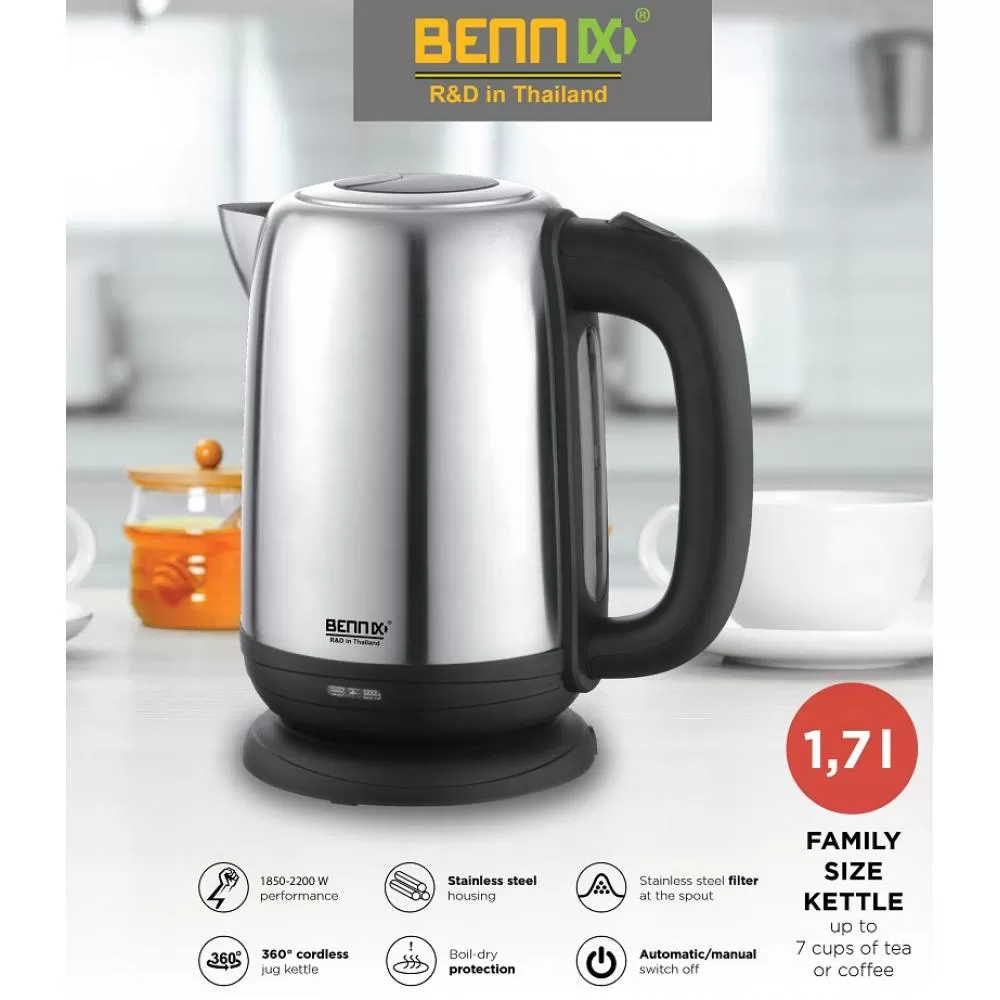 Ấm siêu tốc Bennix BN-107EK Dung tích 1.7L