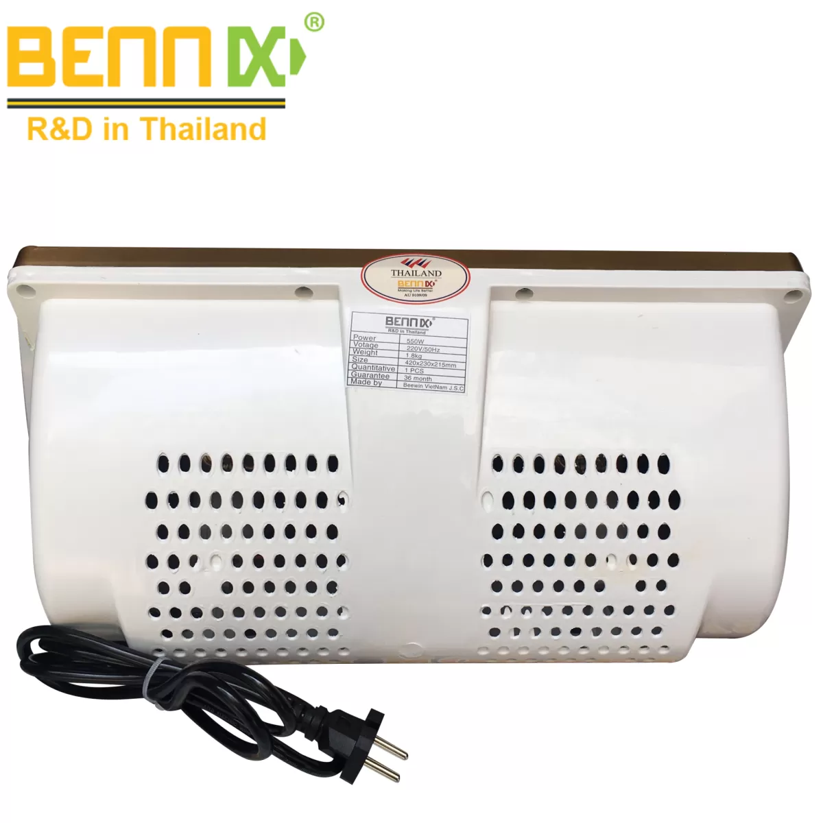 Đèn sưởi nhà tắm Bennix 2 bóng BN-02BG Plus