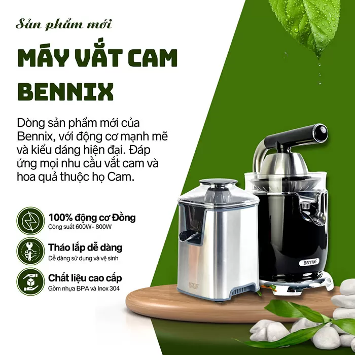 Máy vắt cam Bennix BN-600JO, công suất 600W