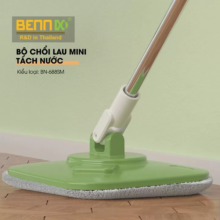 Cây lau nhà tách nước mini Bennix BN-688SM Thái lan