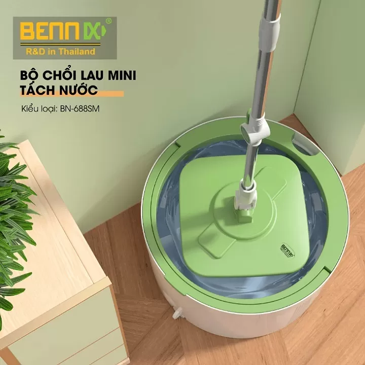 Cây lau nhà tách nước mini Bennix BN-688SM Thái lan