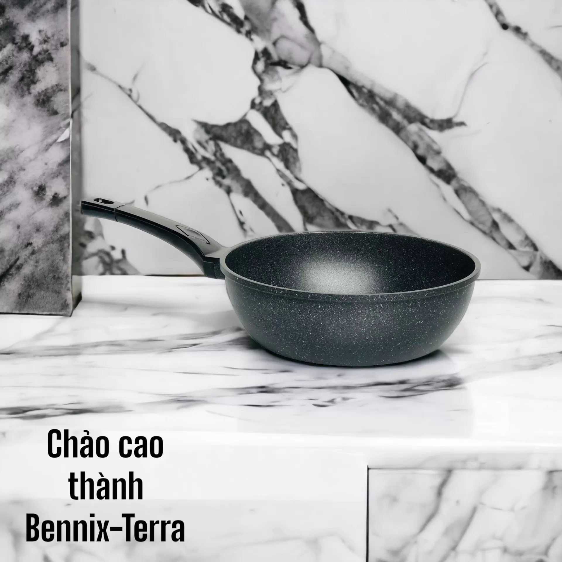 Chảo sâu đáy từ vân đá chống dính Bennix BN-28CT