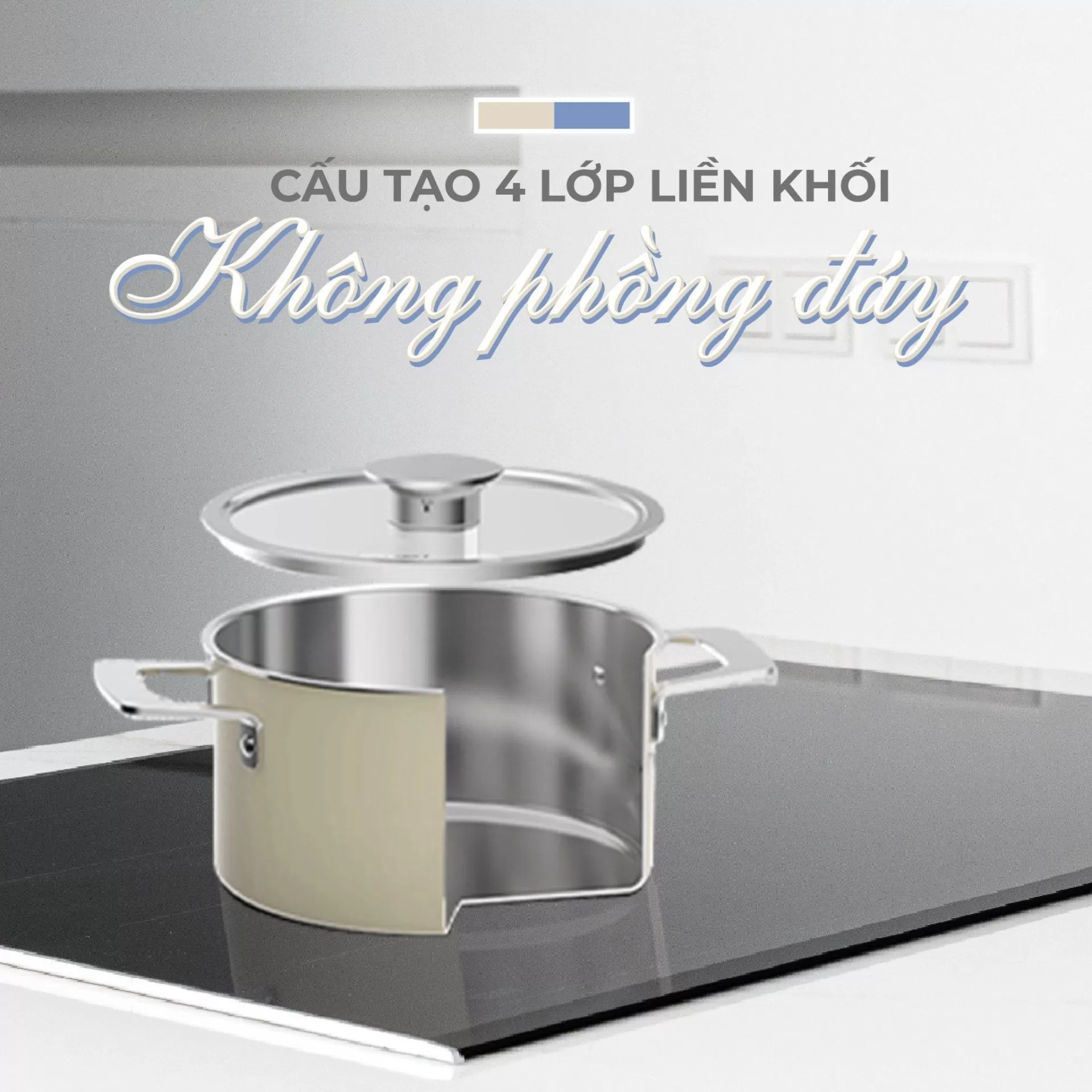 Bộ nồi Lavante 3 lớp liền khối GUME Hàn Quốc - Bảo Hành 5 năm (3 sản phẩm)