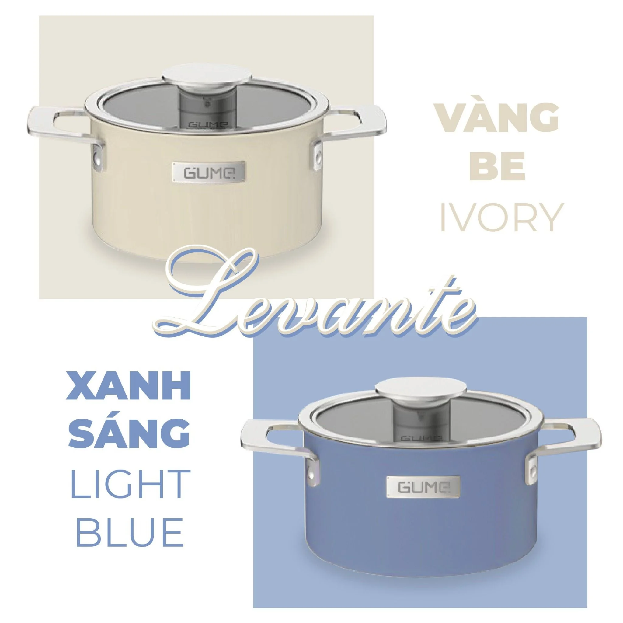 Bộ nồi Lavante 3 lớp liền khối GUME Hàn Quốc - Bảo Hành 5 năm (3 sản phẩm)