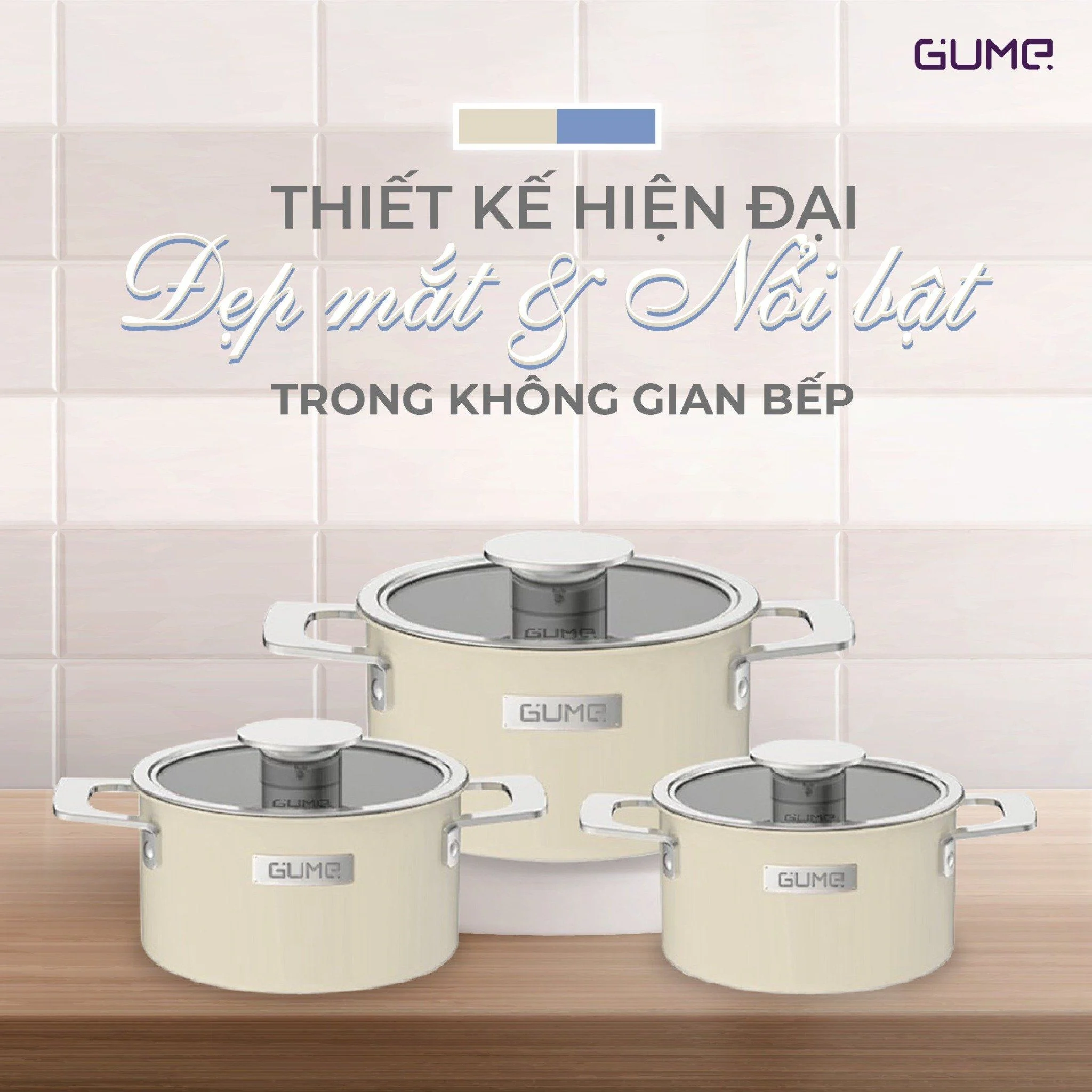 Bộ nồi Lavante 3 lớp liền khối GUME Hàn Quốc - Bảo Hành 5 năm (3 sản phẩm)