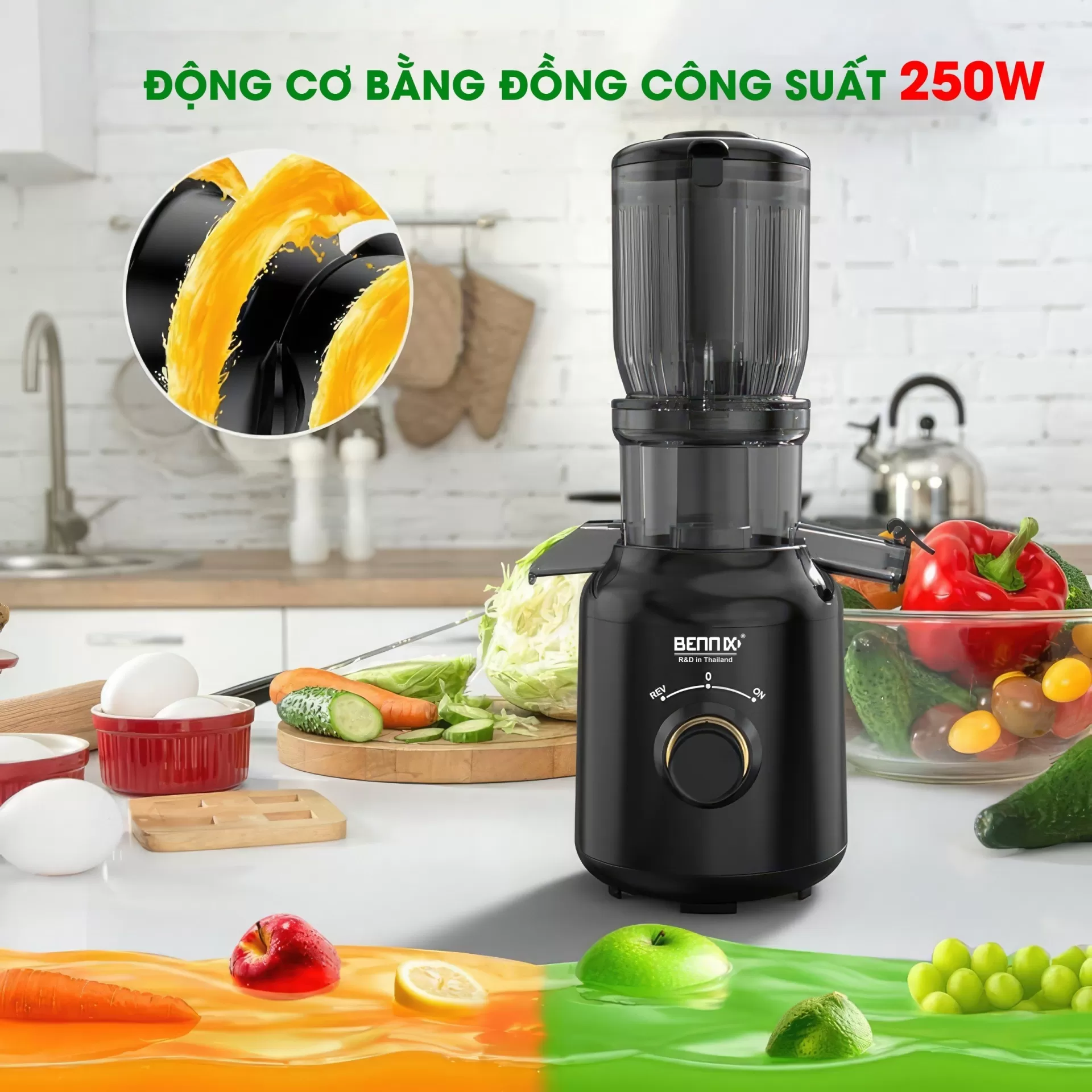 Máy ép chậm Bennix BN - 09SJ công nghệ mới 2024