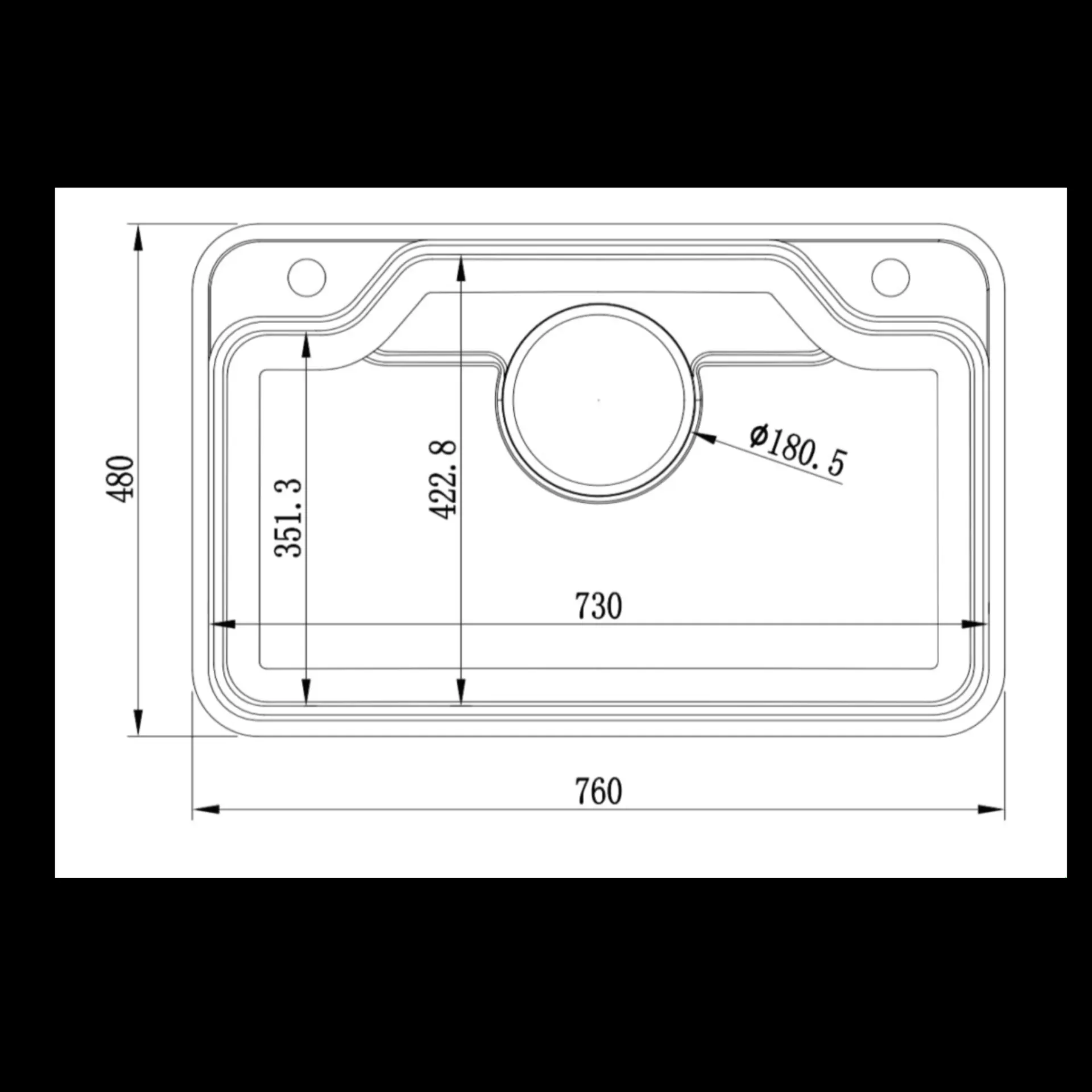 Chậu Rửa Inox Đơn Cao Cấp EMBERTON EB – WSS7648