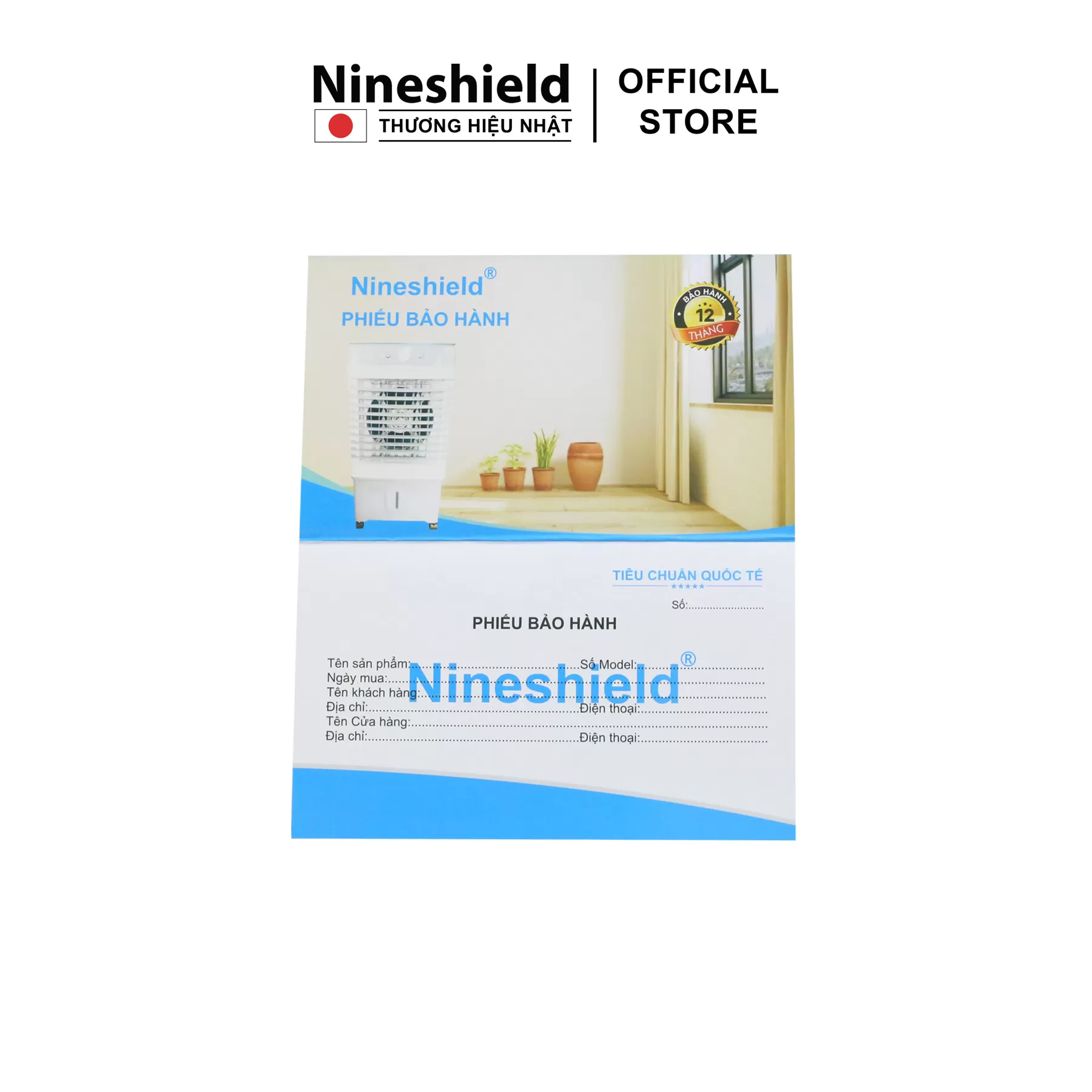 Quạt Điều Hòa Hơi Nước Nineshield  Tạo Ẩm- Bảo Hành 12 Tháng