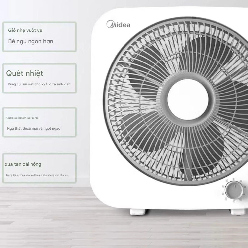 Quạt hộp tản gió Midea KYT25-22MW công suất 30W cánh 10 inch, bảo hành 12 tháng