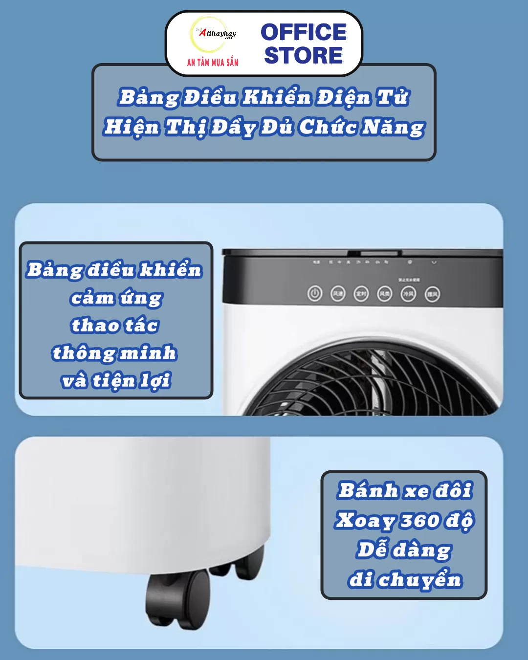 QUẠT ĐIỀU HÒA 2 TẦNG TINAWES