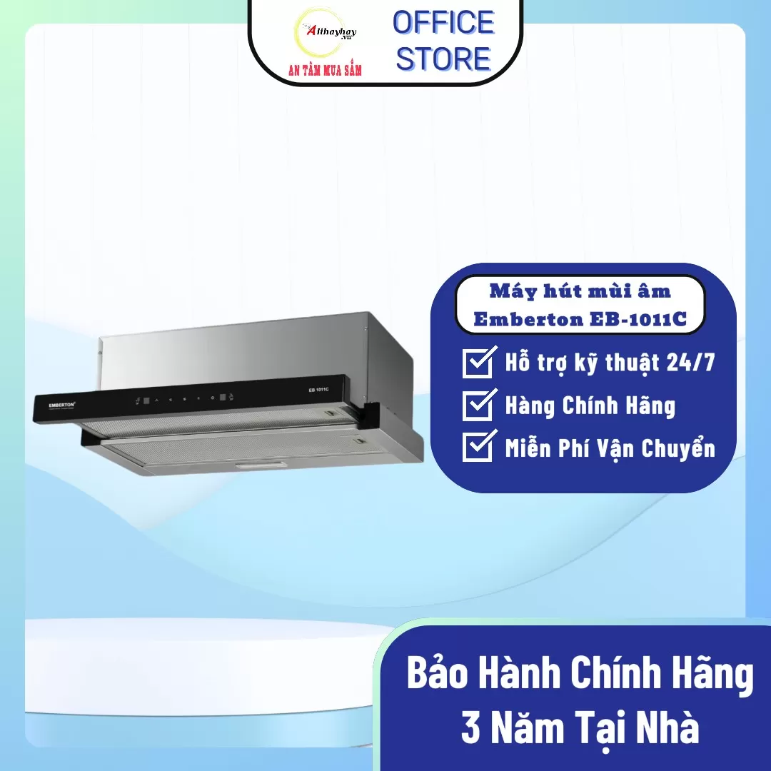 Máy hút mùi âm tủ, cảm ứng vãy tay Emberton EB-1011C