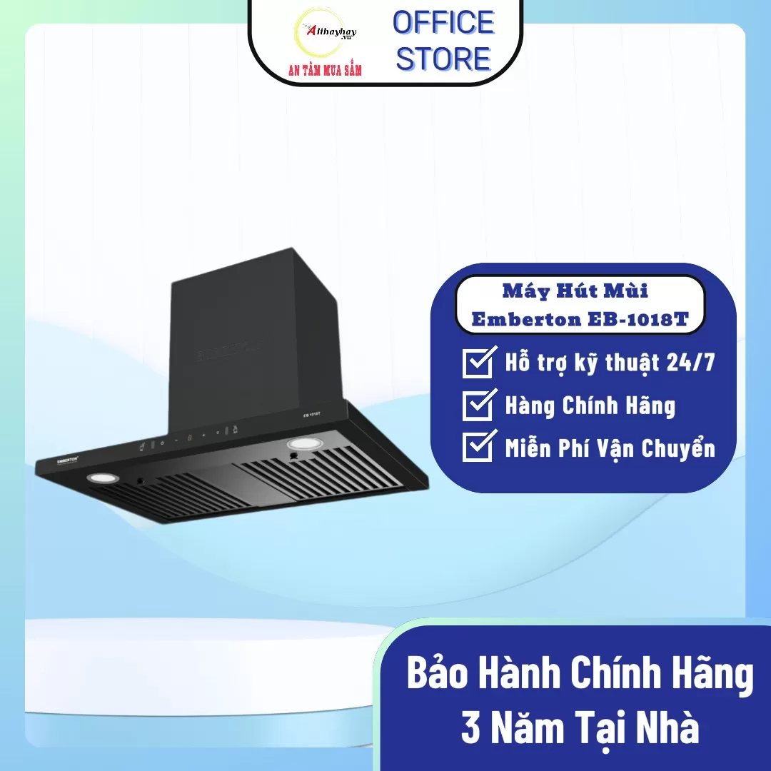 Máy Hút Mùi Cảm Ứng Vẫy Tay Siêu Êm Emberton EB-1018T