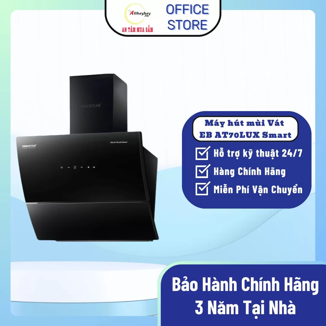 Máy hút mùi Vát cảm ứng, cảm ứng vẫy tay EB AT70LUX Smart