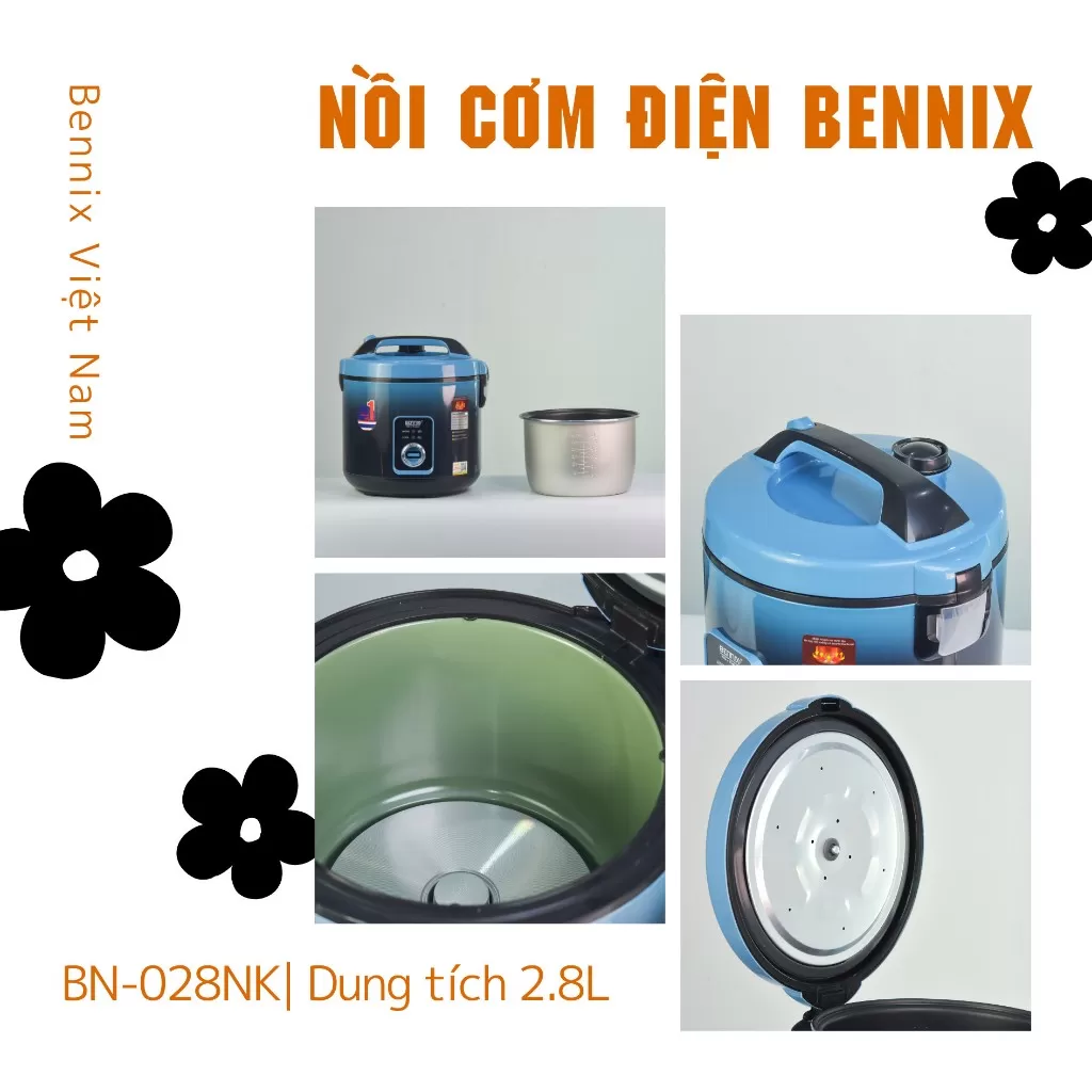 Nồi Cơm Điện Bennix BN - 28NK Dung Tích 2,8L