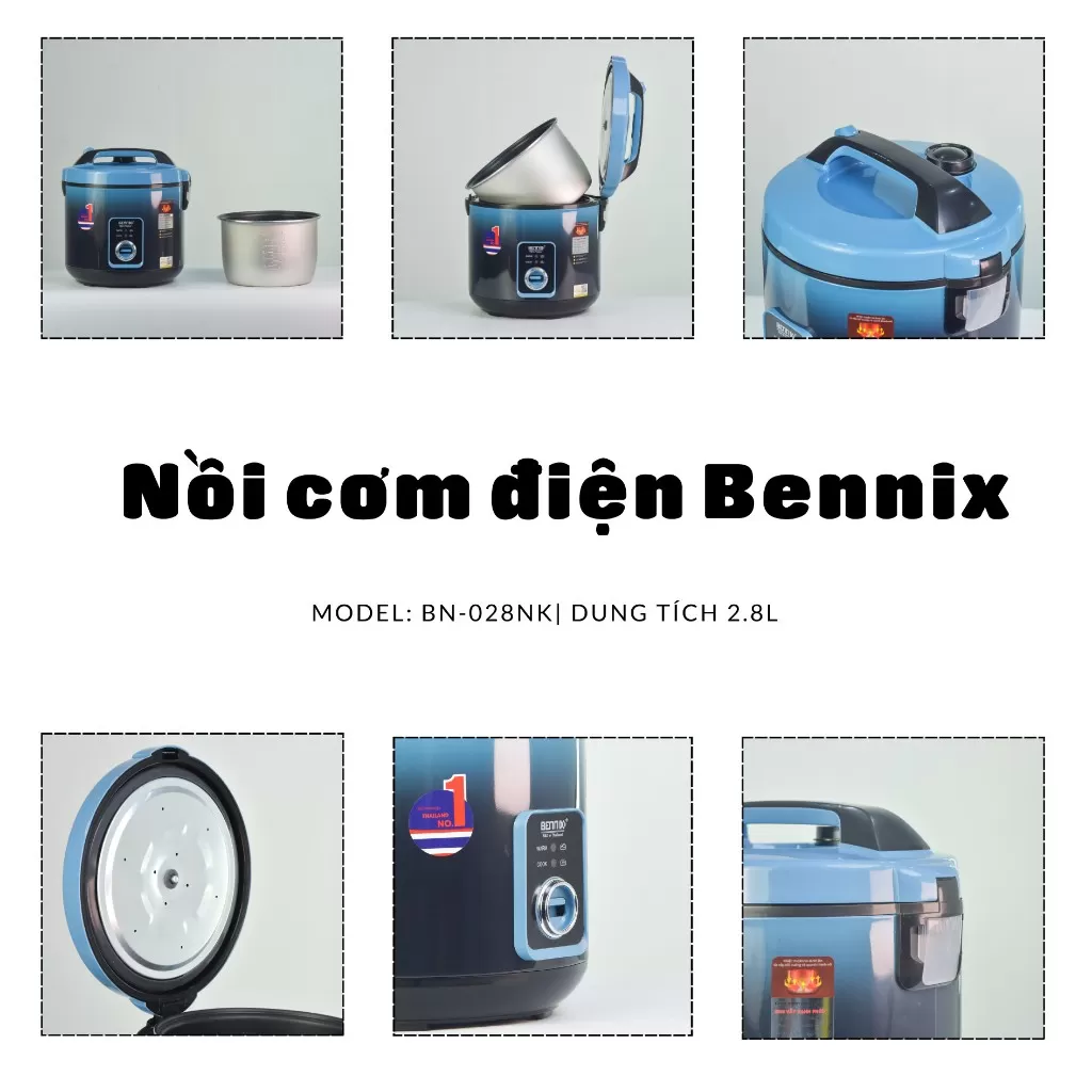 Nồi Cơm Điện Bennix BN - 28NK Dung Tích 2,8L