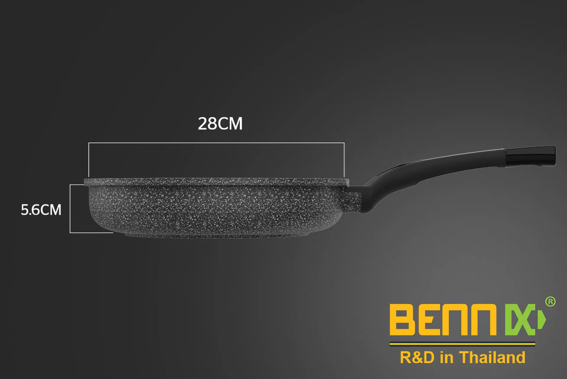 Chảo đá bếp từ Bennix Terra BN-26 loại 26cm