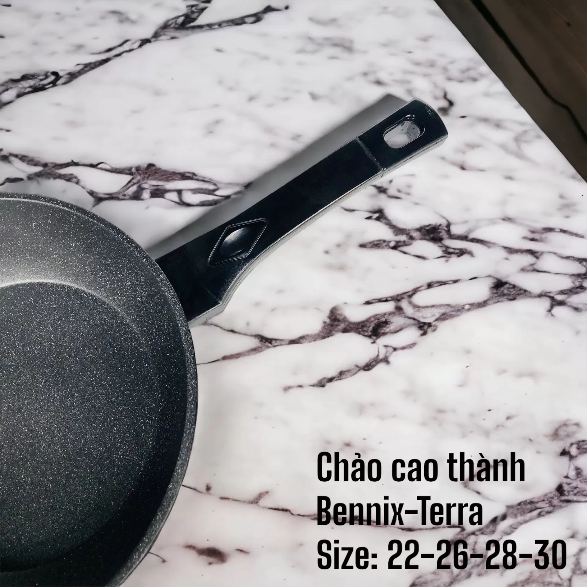 Chảo sâu đáy từ vân đá chống dính Bennix BN-28CT