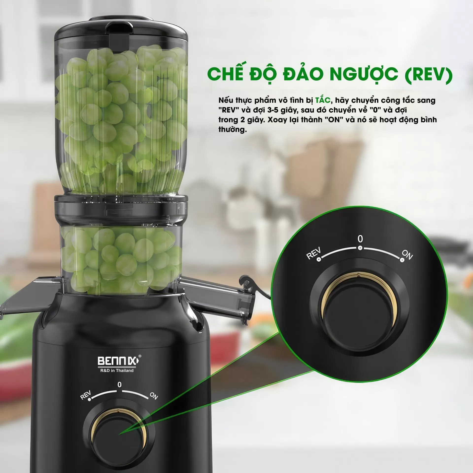 Máy ép chậm Bennix BN - 09SJ công nghệ mới 2024