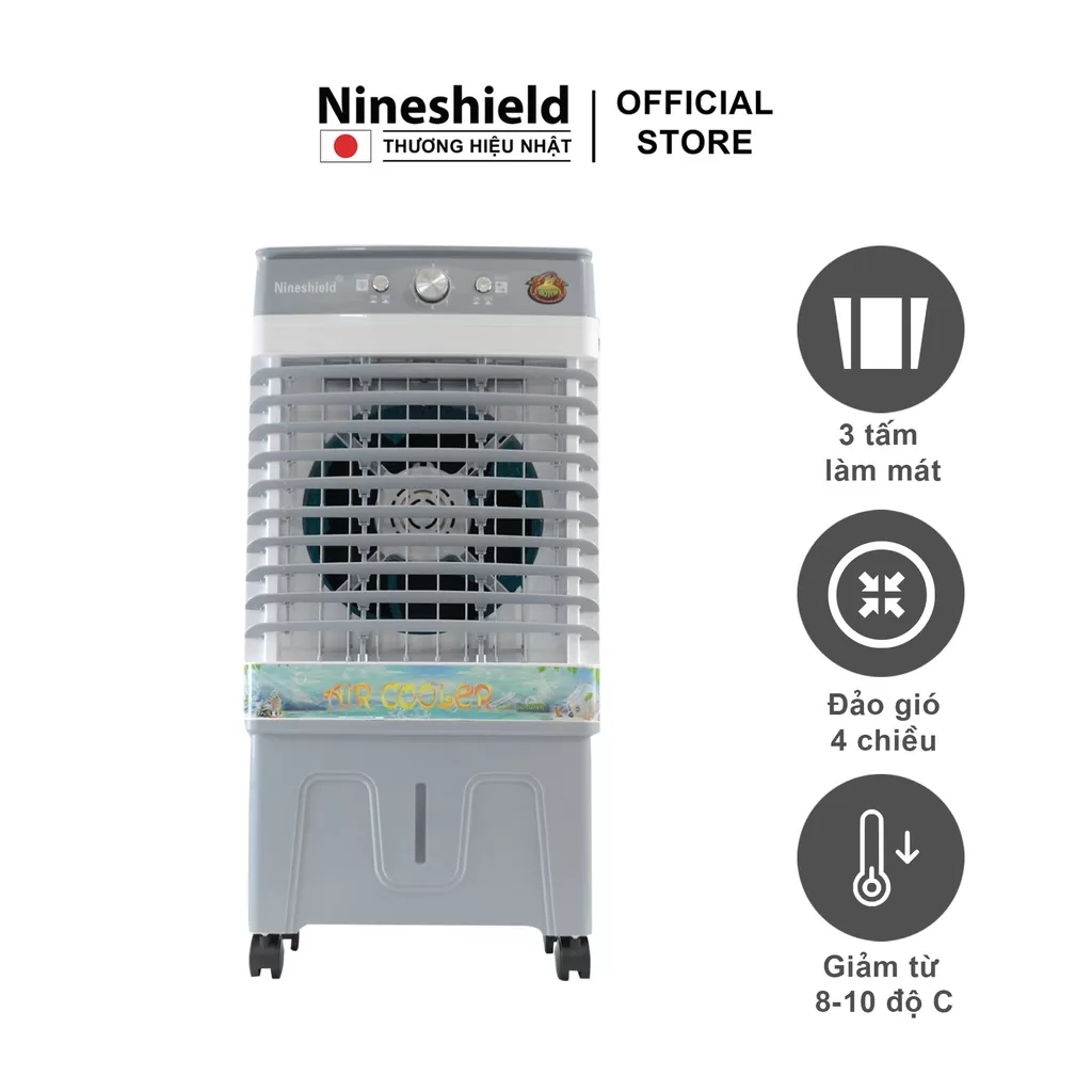 Quạt Điều Hòa Hơi Nước Nineshield  Tạo Ẩm- Bảo Hành 12 Tháng