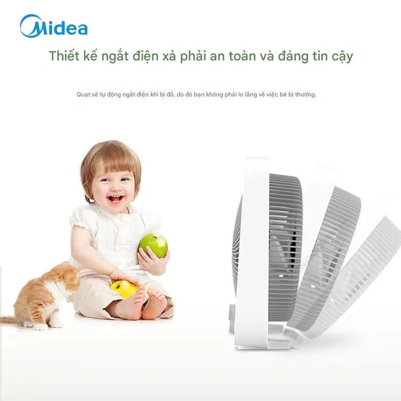 Quạt hộp tản gió Midea KYT25-22MW công suất 30W cánh 10 inch, bảo hành 12 tháng
